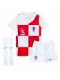 Kroatien Mario Pasalic #15 Replika Hemmakläder Barn EM 2024 Kortärmad (+ byxor)